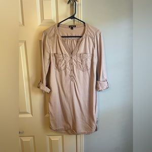 Express Blush Pink Shirt Dress